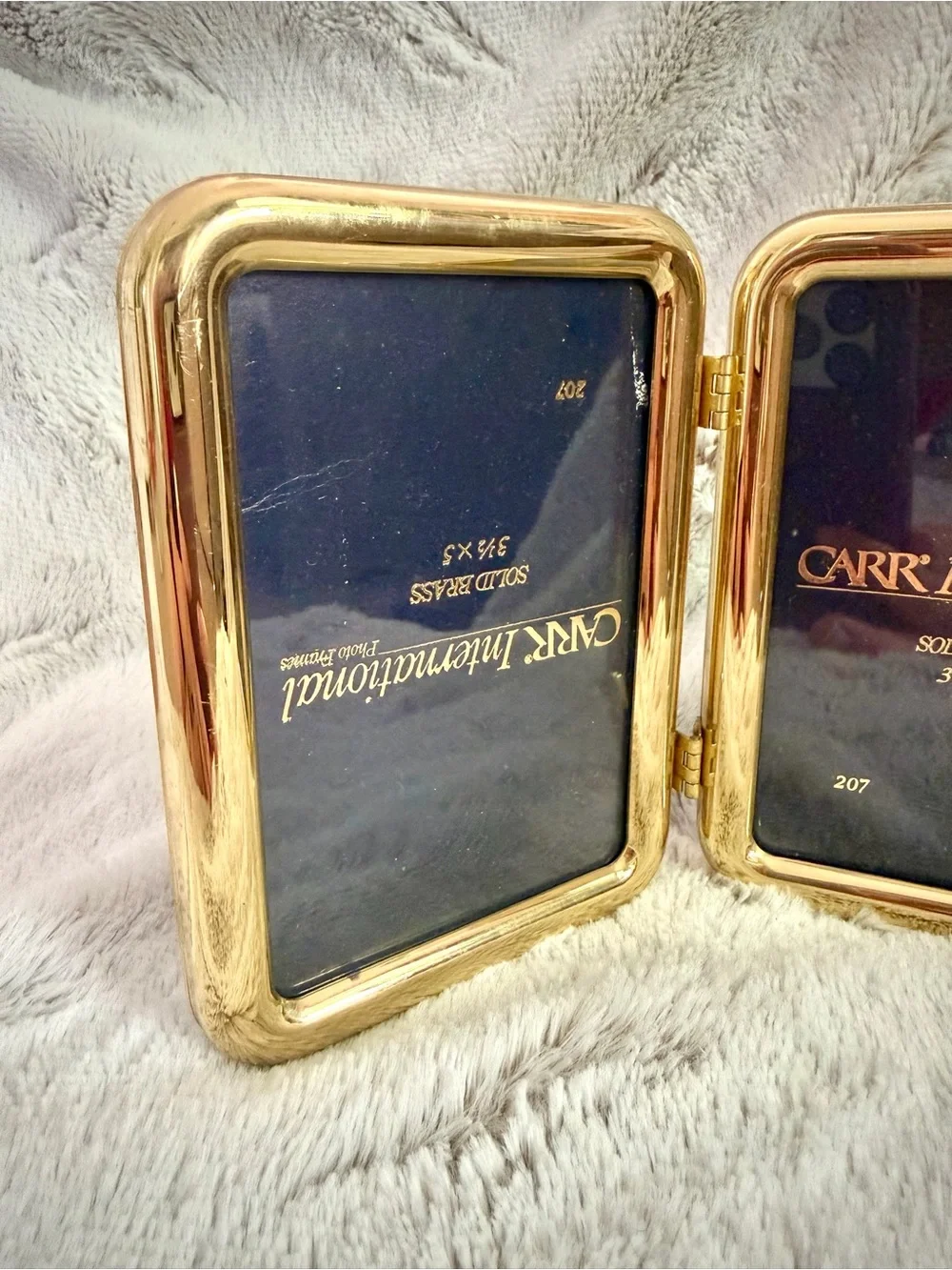 Carr International Gold Double Hinged Picture Frame - Gold